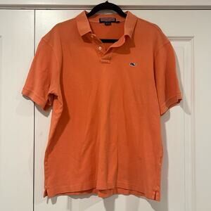 Vineyard Vines Men's Orange‎ Golf Polo 100% Cotton Size Medium
